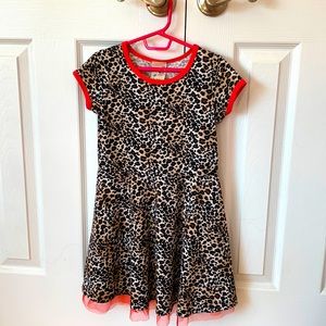 Lily Bleu Little Girls Leopard Print Dress size 6